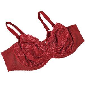 Fayreform Serenade Underwire Bra Red Lace 40DD